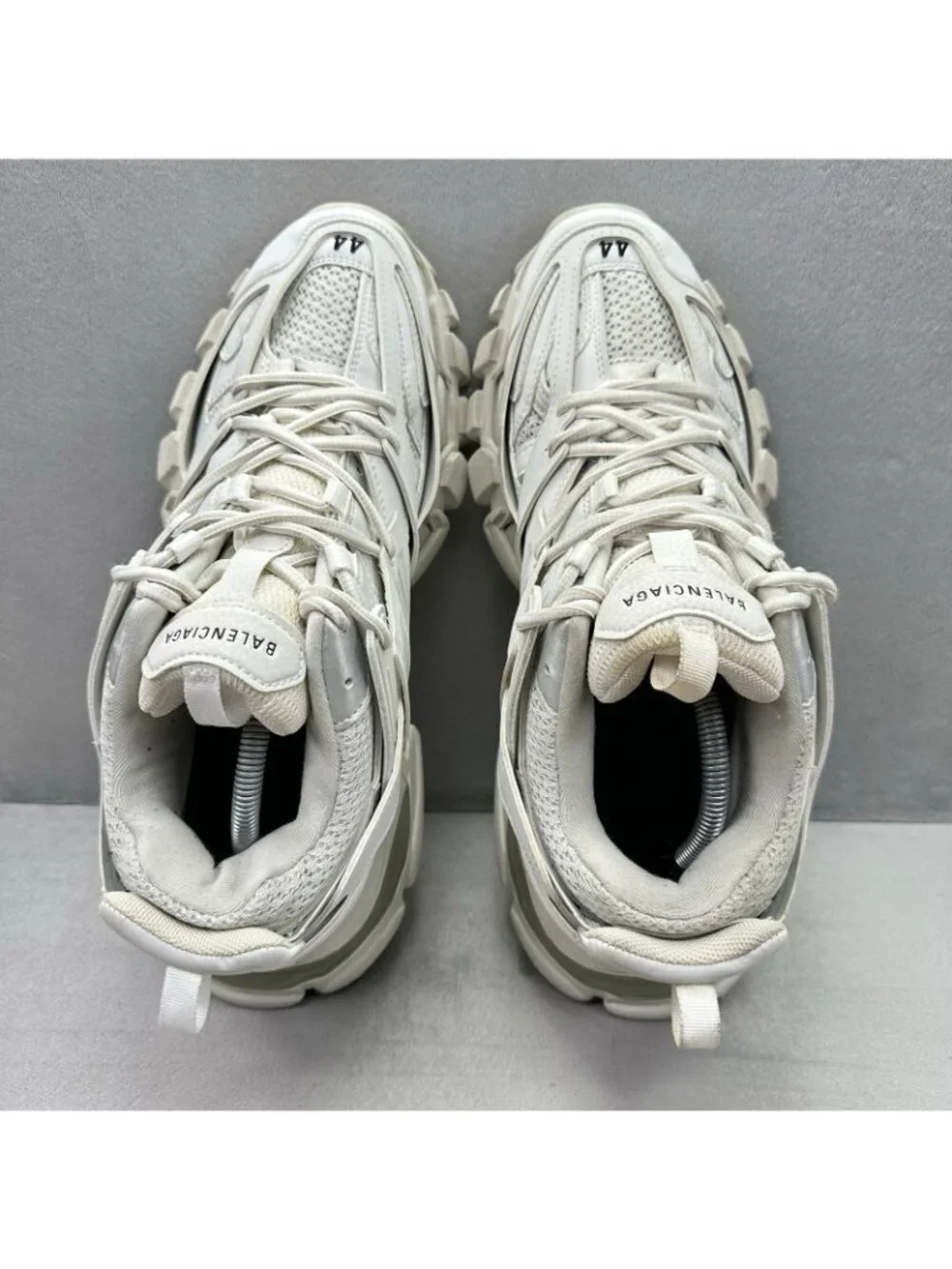 Balenciaga Track Mens Size 11 (EU 44) Shoes White Athletic Lace-Up Sneakers - Picture 6 of 9